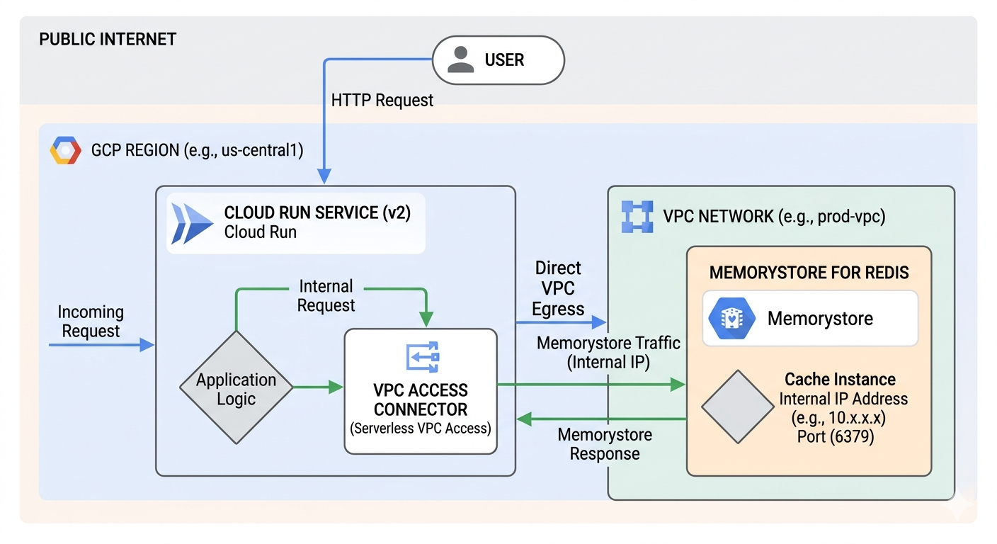 Cloud Run & Memorystore connection